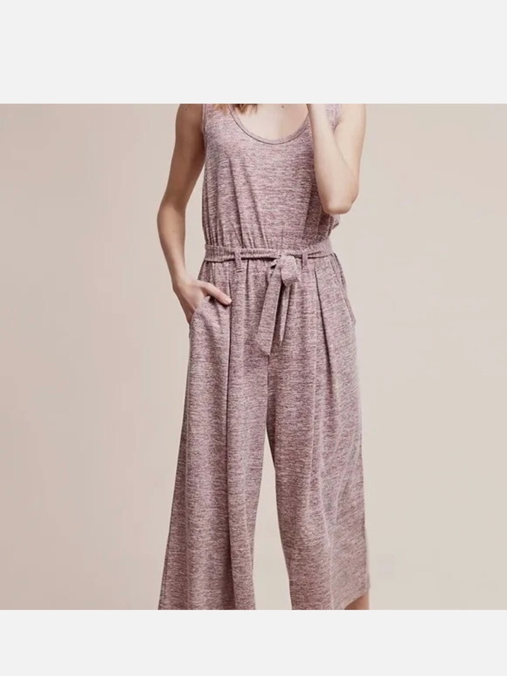 Anthropologie Saturday Sunday Sleevless Wide-Leg Jumpsuit Womens Small Casual